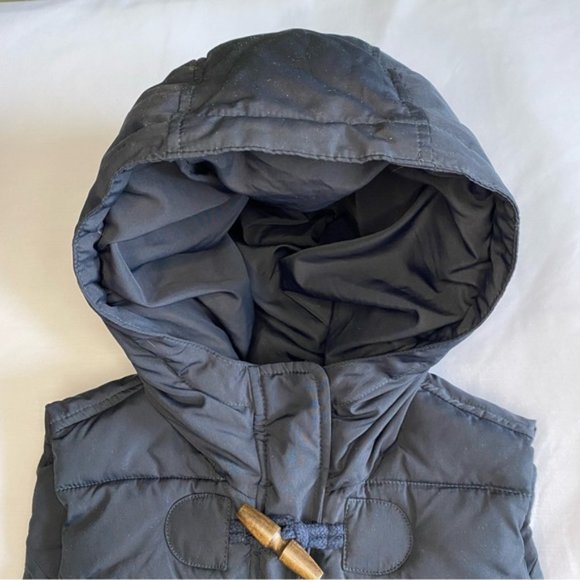 Abercrombie & Fitch Kids Black Puffer Winter Jacket Vest Hoodie Girl's Size XL - Picture 2 of 11